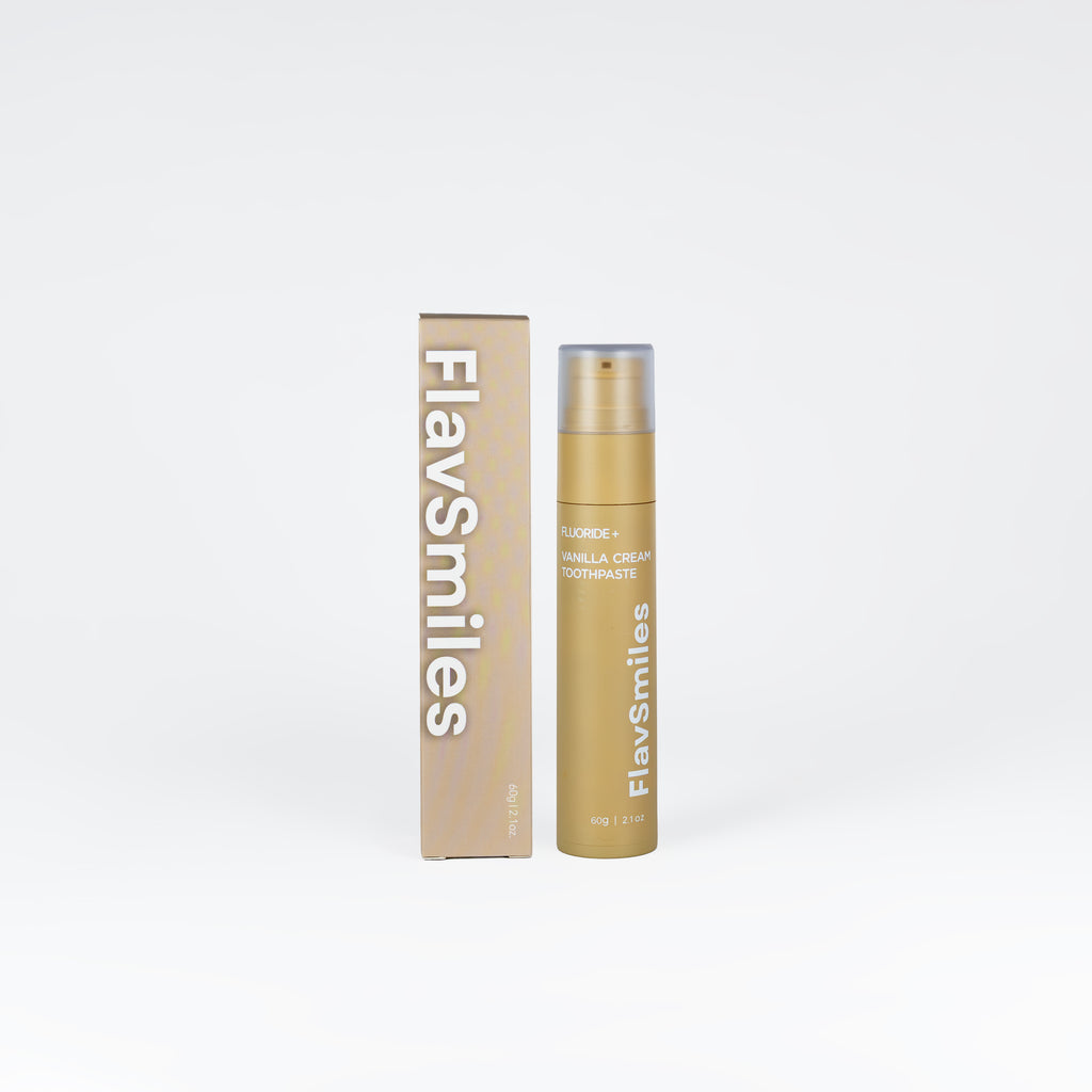 FlavSmiles Vanilla Cream Flavor Fluoride Toothpaste