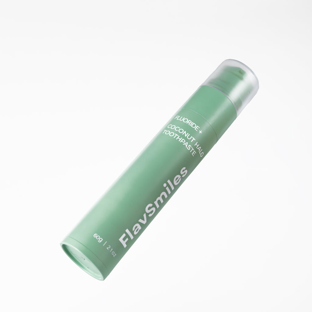 FlavSmiles Coconut Halo Flavor Fluoride Toothpaste 🥥