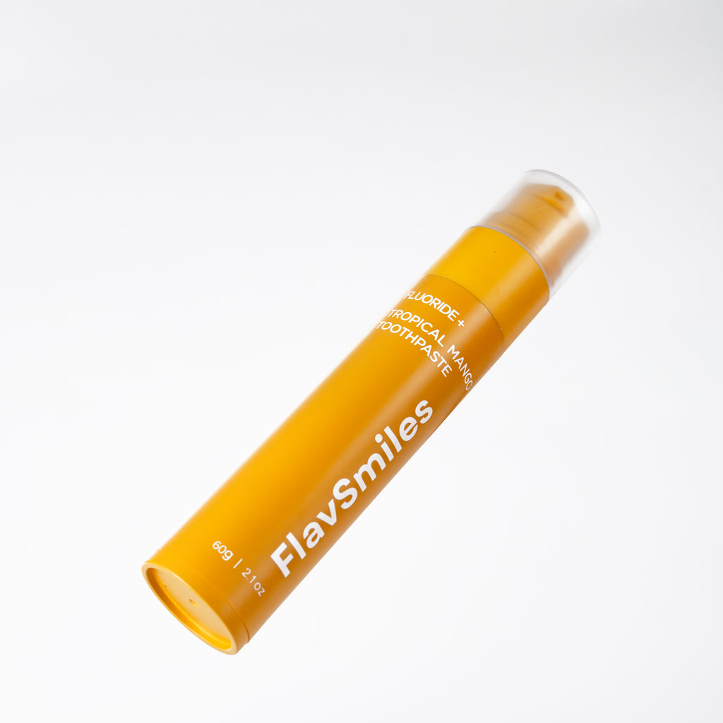 FlavSmiles Tropical Mango Flavor Fluoride Toothpaste 🦷