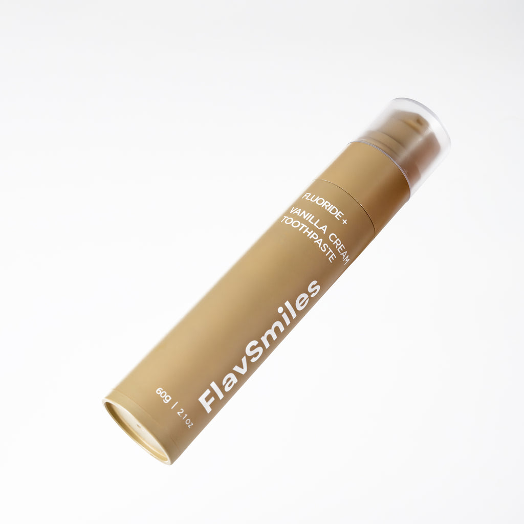 FlavSmiles Vanilla Cream Flavor Fluoride Toothpaste