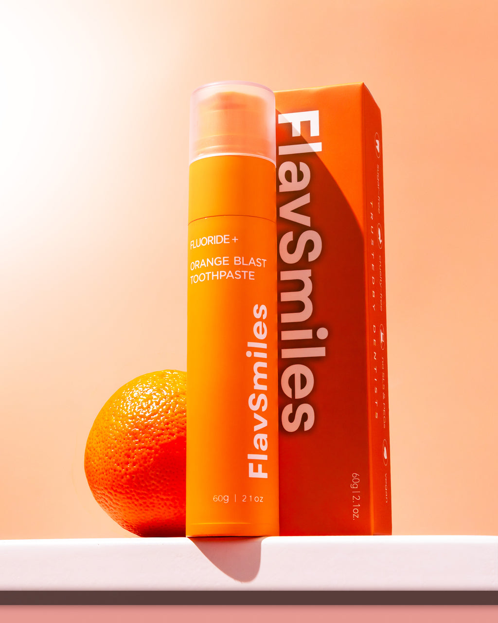 FlavSmiles Orange Blast Flavor Fluoride Toothpaste