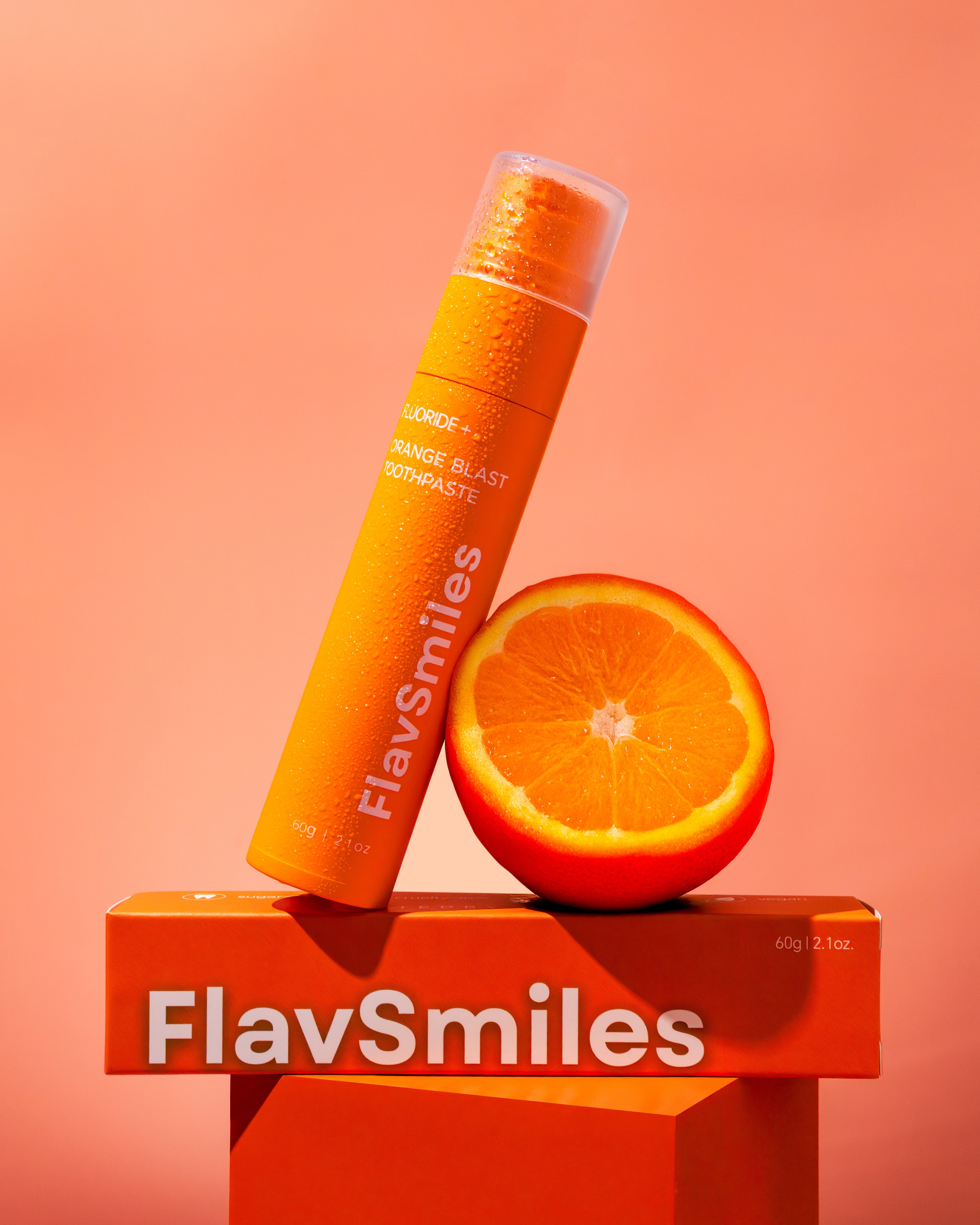 FlavSmiles Orange Blast Flavor Fluoride Toothpaste