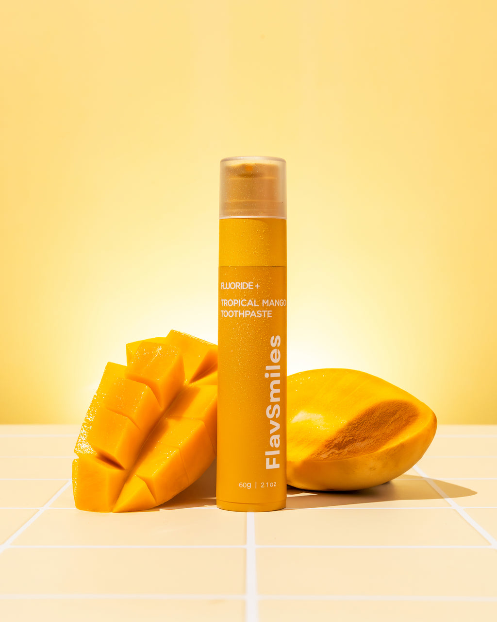 FlavSmiles Tropical Mango Flavor Fluoride Toothpaste 🦷
