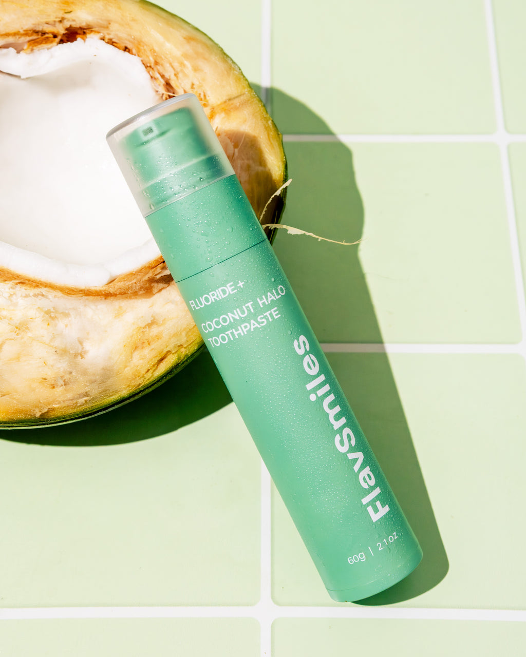 FlavSmiles Coconut Halo Flavor Fluoride Toothpaste 🥥