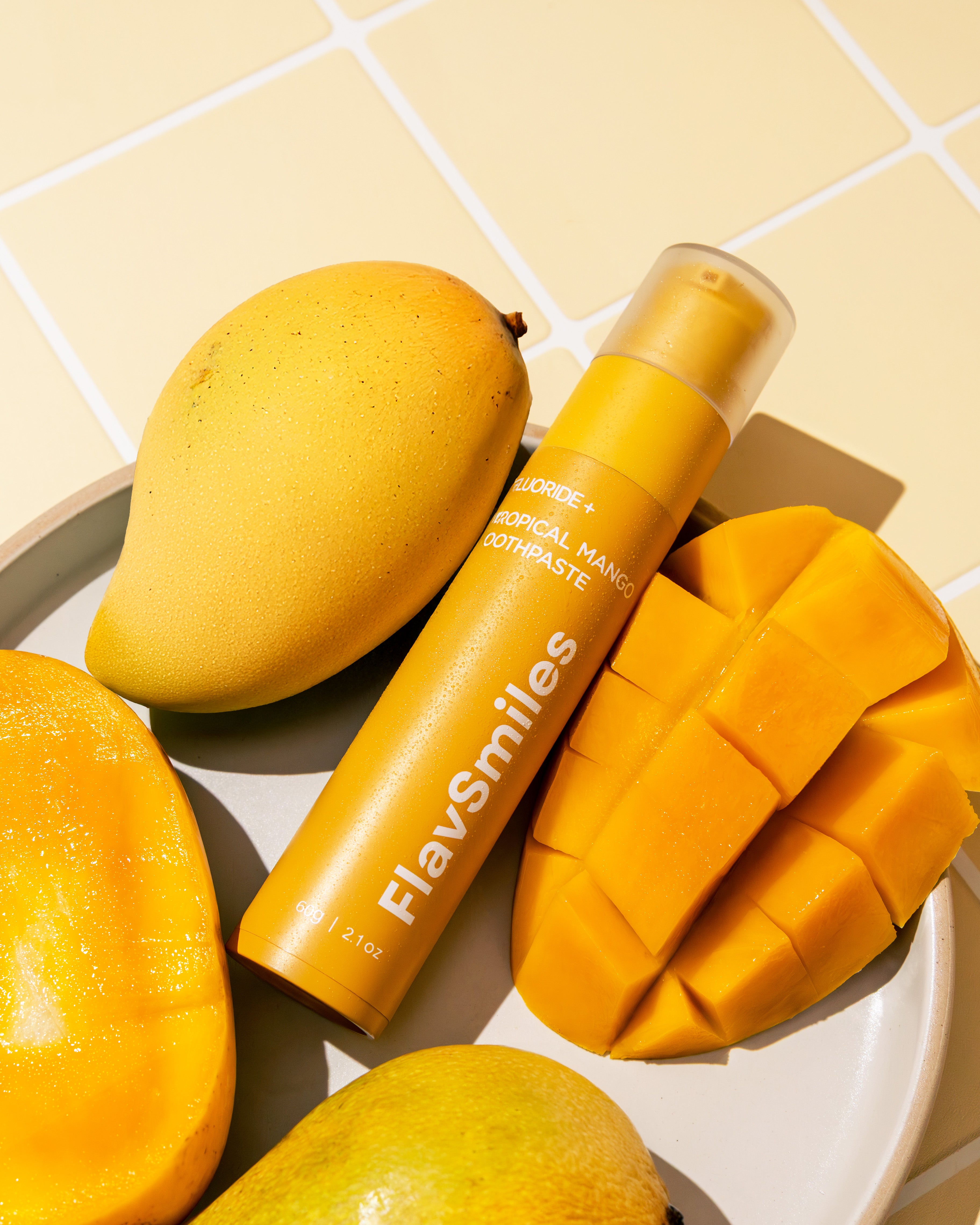 FlavSmiles Tropical Mango Flavor Fluoride Toothpaste 🦷