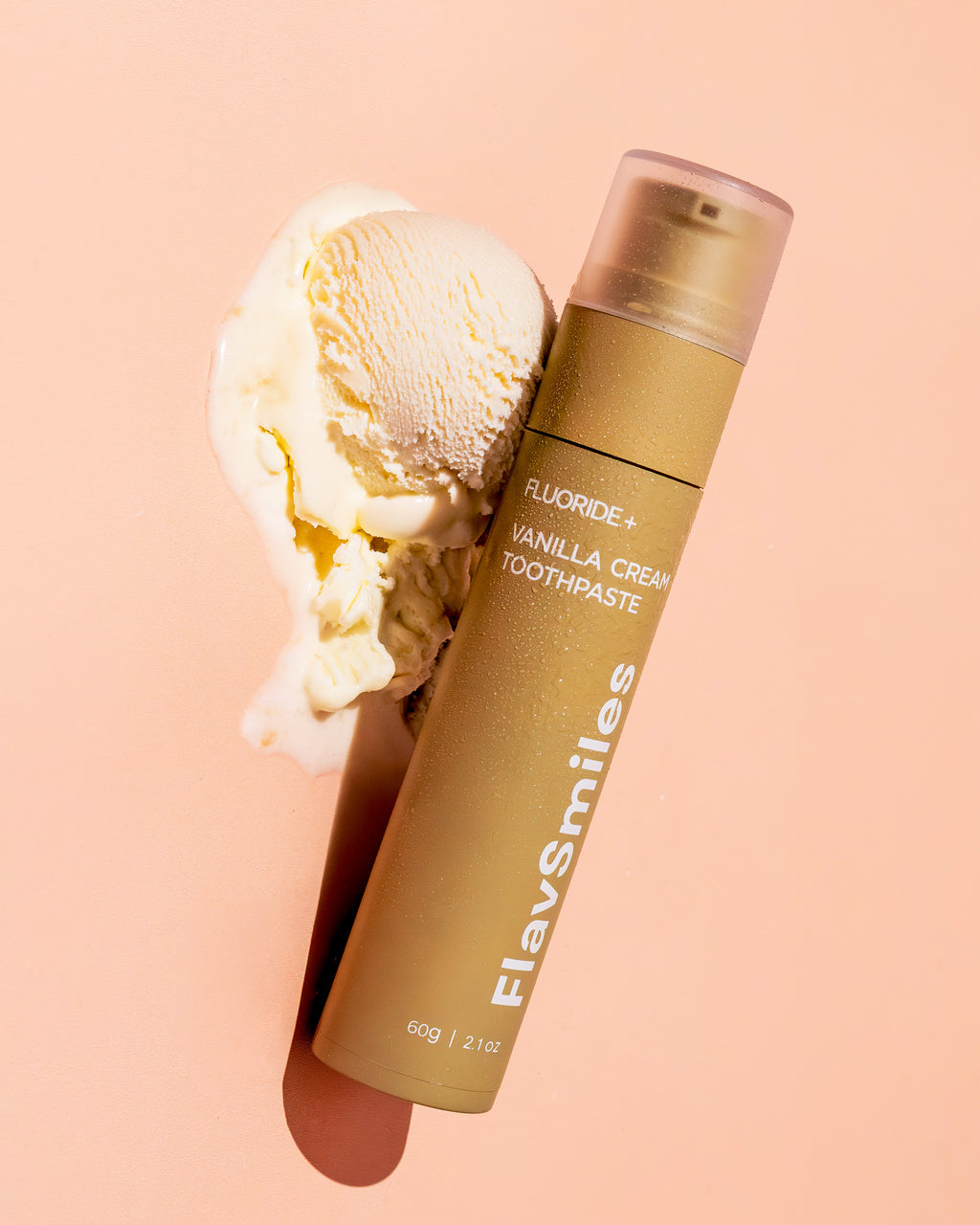 FlavSmiles Vanilla Cream Flavor Fluoride Toothpaste