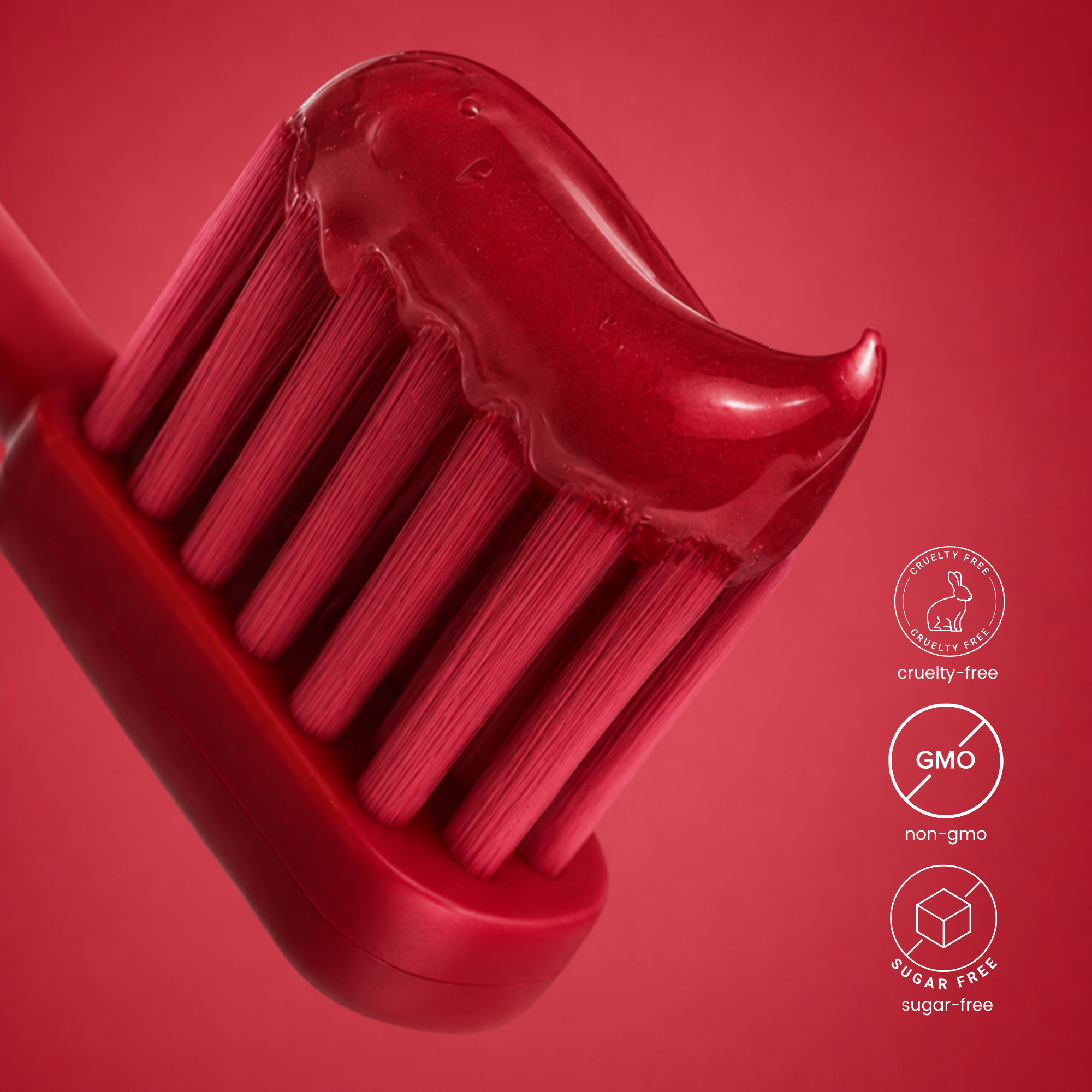 FlavSmiles Red Velvet Rush Cake Flavor Fluoride Toothpaste