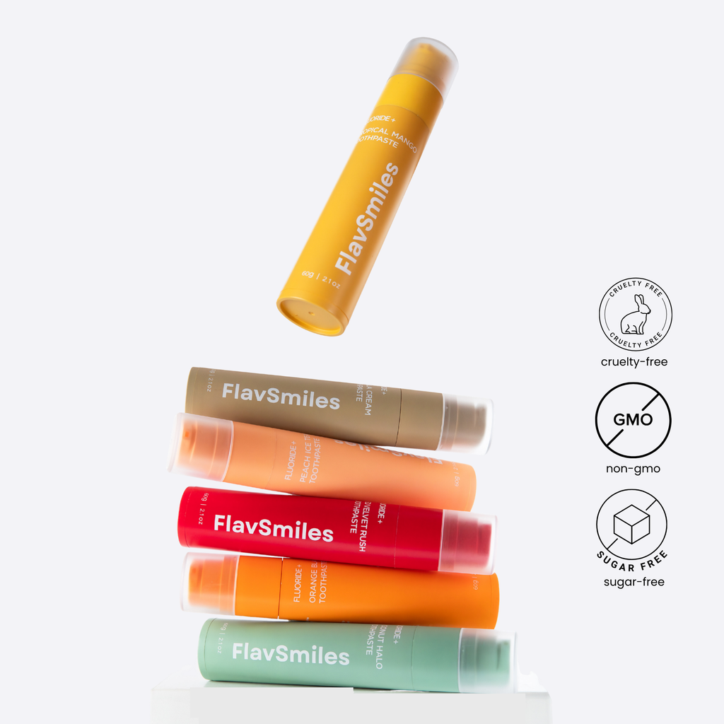 Bundle 5 Flavsmiles + 1 Free Flavored Flouride Toothpaste